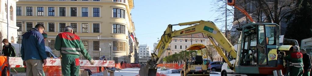 Poteka rekonstrukcija Cankarjeve ceste v Ljubljani 